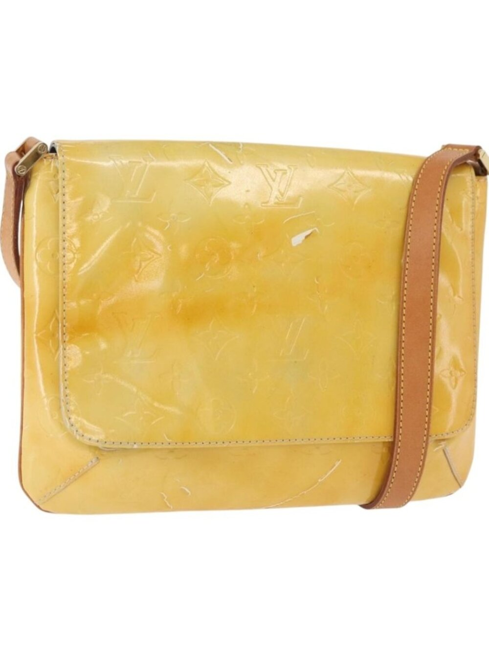 LOUIS VUITTON Monogram Vernis Thompson Street Bag Gris M91008